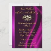 Invitation ornée de bijoux rose du bonbon 16 à (Dos)