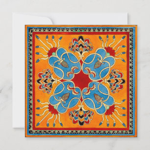 Invitation Ornement assyrien vintage