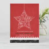 Invitation Ornement de Noël (Debout devant)
