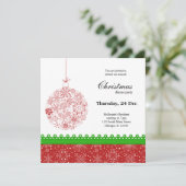 Invitation Ornement de Noël (Debout devant)