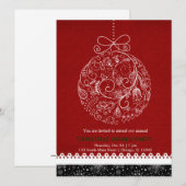 Invitation Ornement de Noël (Devant / Derrière)