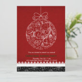 Invitation Ornement de Noël (Debout devant)