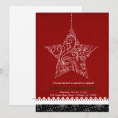 Invitation Ornement de Noël (Devant / Derrière)