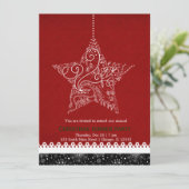 Invitation Ornement de Noël (Debout devant)