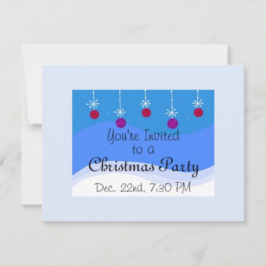 Invitation Ornement de Noël (Devant)