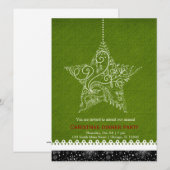 Invitation Ornement de Noël (Devant / Derrière)