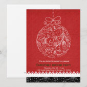 Invitation Ornement de Noël (Devant / Derrière)