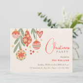 Invitation ornement de Noël  (Debout devant)