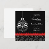 Invitation Ornement de Noël (Devant / Derrière)