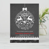 Invitation Ornement de Noël (Debout devant)