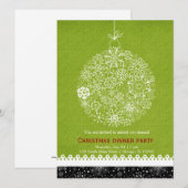 Invitation Ornement de Noël (Devant / Derrière)