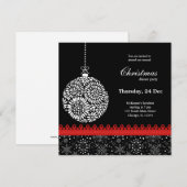 Invitation Ornement de Noël (Devant / Derrière)