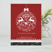 Invitation Ornement de Noël (Debout devant)