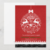 Invitation Ornement de Noël (Devant / Derrière)