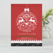 Invitation Ornement de Noël (Debout devant)
