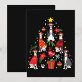 Invitation Ornement de Noël pour arbre de la mère de Lévrier  (Devant / Derrière)