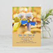 Invitation Ornement en forme d'ange (Debout devant)