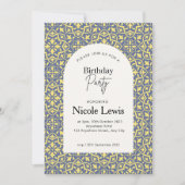 Invitation Ornement Mandala & Motif Arabe Pastel   (Devant)