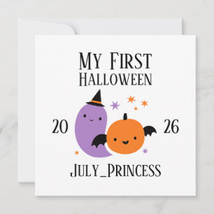 Invitation Ornement personnalisé de mon premier Halloween
