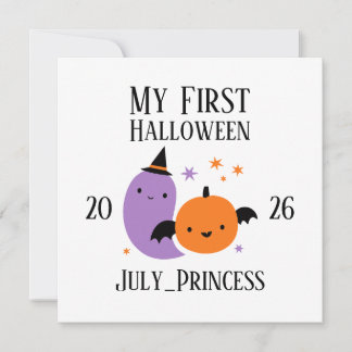 Invitation Ornement personnalisé de mon premier Halloween