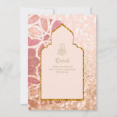 Invitation Ornemental bilingue WALIMA Nikah Mariage musulman (Dos)