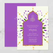 Ornemental bilingue WALIMA Nikah Mariage musulman