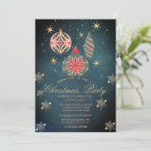 Invitation Ornements colorés, Snowflakes Company (Debout devant)