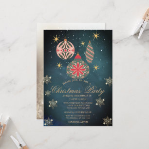 Invitation Ornements colorés, Snowflakes Company