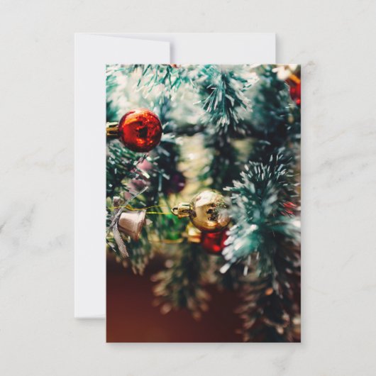Invitation Ornements d'arbre de Noël (Devant)
