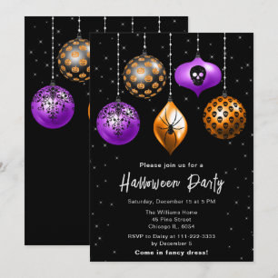 Invitation Ornements de fête de Halloween