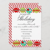 Invitation Ornements de Noël (Devant / Derrière)