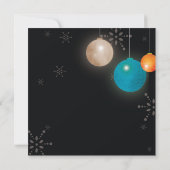 Invitation Ornements de Noël Chic Fête de vacances amusante (Dos)