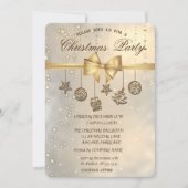 Invitation Ornements de Noël Chic, Fête d'entreprise (Devant)