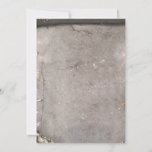 Invitation Ornements de Noël, Compagnie de Noël Pine Tree (Dos)