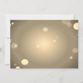 Invitation Ornements de Noël d'or Fête de la Compagnie de Noë (Dos)