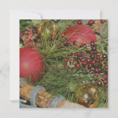 Invitation Ornements de Noël Evergreens (Dos)
