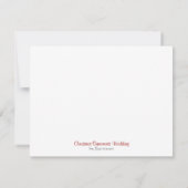 Invitation Ornements de Noël Mariage Enregistrer la date (Dos)