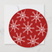 Invitation Ornements de Noël rouge (Dos)