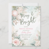 Invitation Ornements de Noël, Snowflake nage douche (Devant)