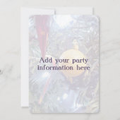 Invitation Ornements de vacances en hiver (Dos)