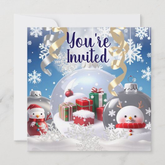 Invitation Ornements en verre/Deck/Invitation (Devant)