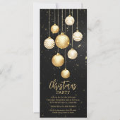 Invitation Ornements Gold Christmas Tree (Devant)
