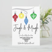 Invitation Ornements Jingle & Mingle Holiday Open House (Debout devant)