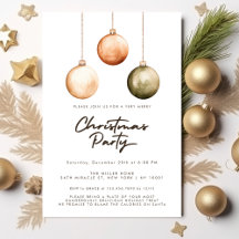 Ornements naturels verts minimalistes pour la fête