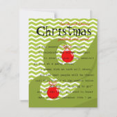 Invitation Ornements rouges (Devant)