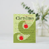 Invitation Ornements rouges (Debout devant)