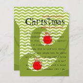 Invitation Ornements rouges (Devant / Derrière)