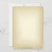 Invitation Ornements rouges du bureau de vacances (Dos)