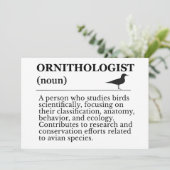 Invitation Ornithologist Definition - Vogelkunde (Birdwatchin (Debout devant)