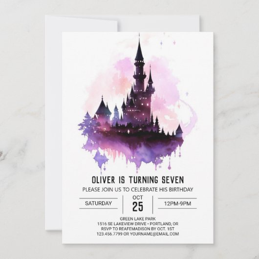 Invitation Orthographe Et Assistant Anniversaire (Devant)
